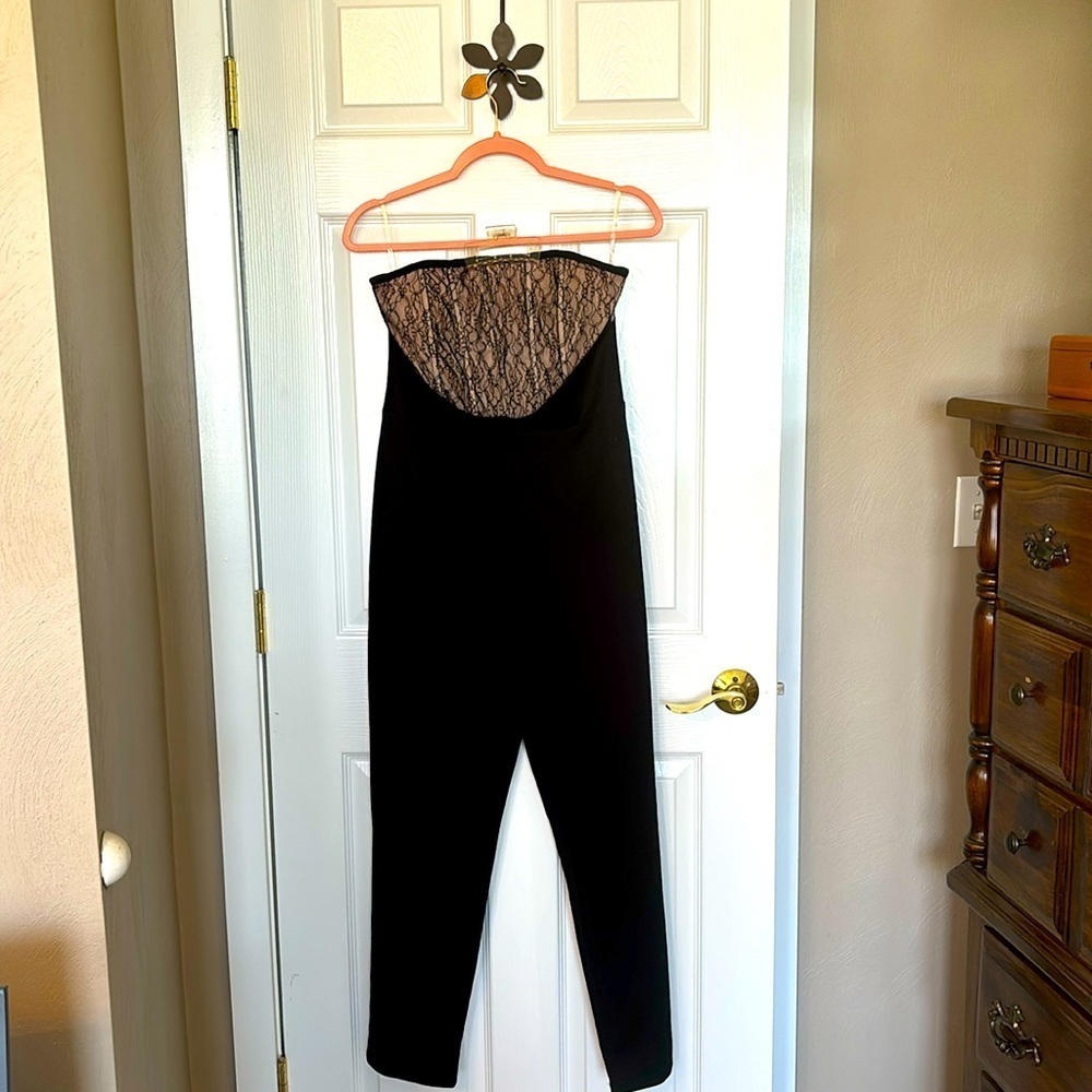 3 for $10 Corset Top and Softly Boned Charlotte Russe Pant Suit in Black Jr Lg